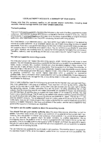 Notice of public rights and publication of unaudited annual governance and accountability return (including instructions about what you can do about them)