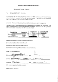 Precept request 2023-24