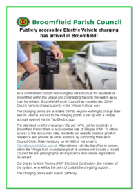 Publicly accessible Electric Vehicle charging has arrived in Broomfield