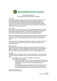 Election guidance