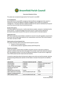 Data retention policy 2026