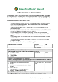 Freedom of Information publication scheme 2026