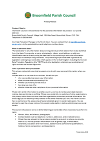 Privacy notice 2026