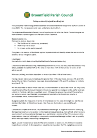 Risk assessment policy 2026